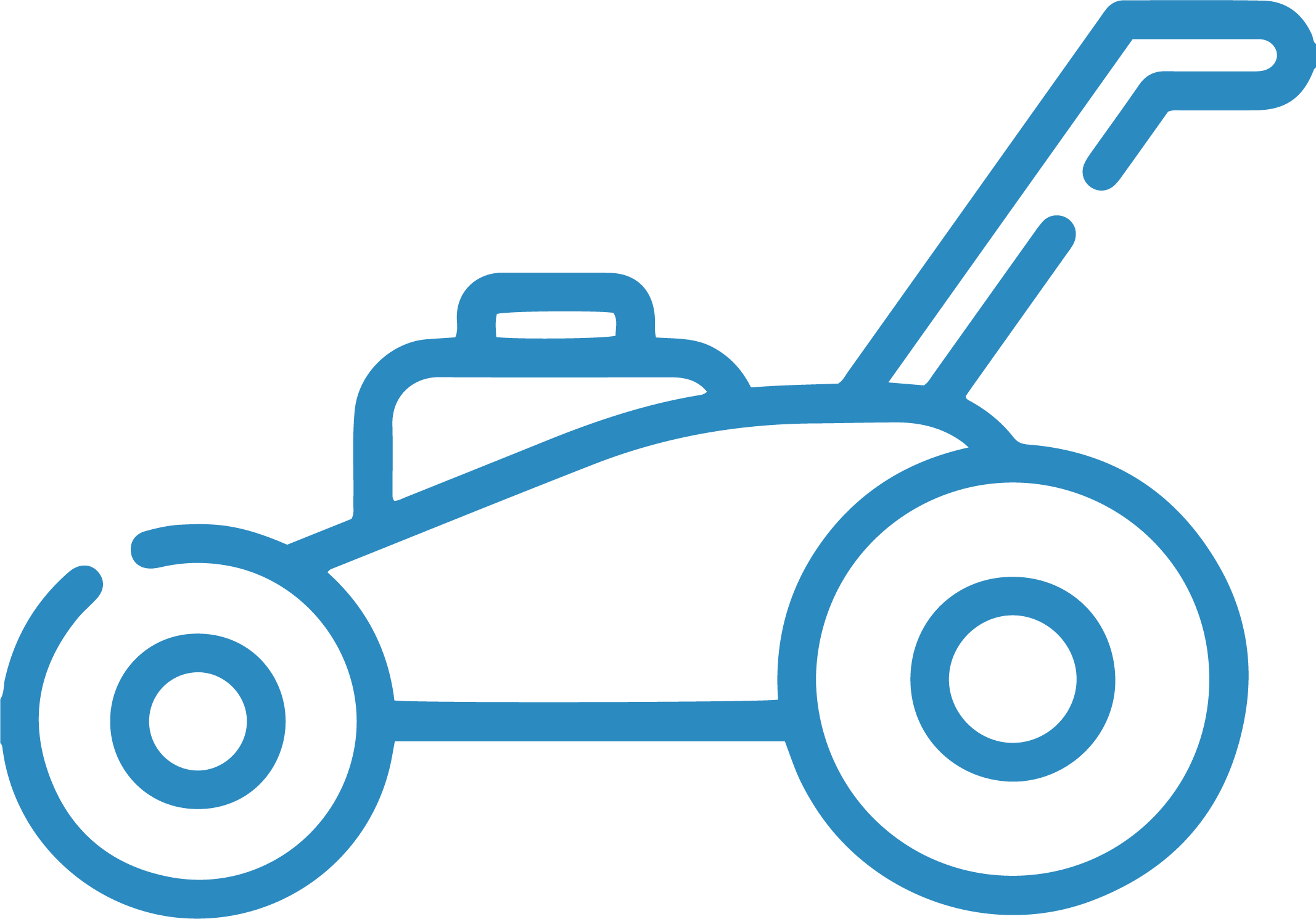 Icon eines stilisierten Rasenmähers – Symbol für Grünanlagenpflege bei der Zschunke GmbH
