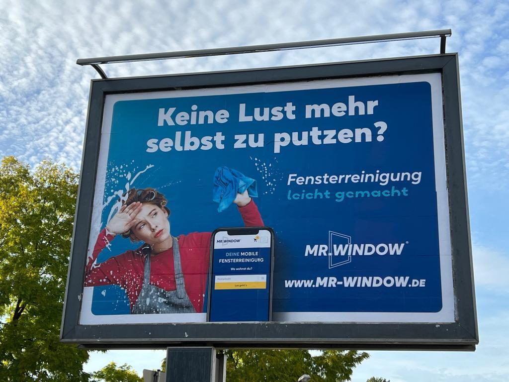 Mr. Window Fensterreinigung, Plakat